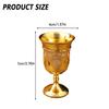 Luxurious Sense Goblet Renaissance Chalice Communion Cup European Retro Metal Wine Cups Medieval Gold Wine Glass Party Supplies