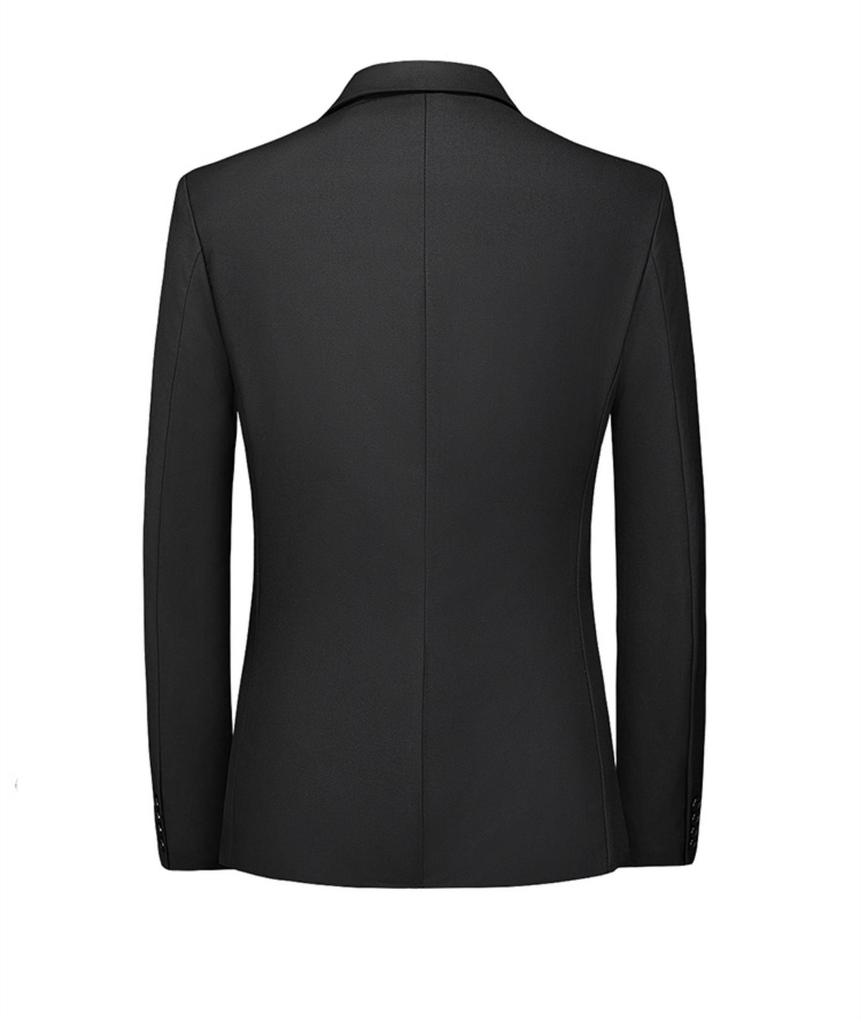 Men’s Korean Style Slim Fit Blazer Two-Piece Suit - Formal Wedding & Business Wear