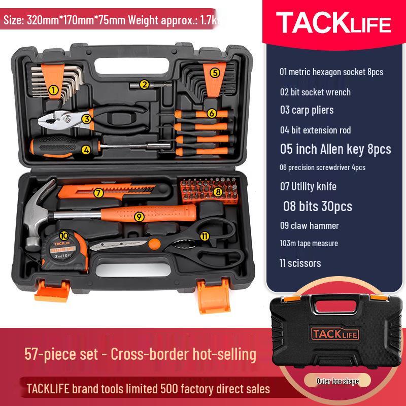 Deluxe Sada domácího nářadí: Elektrikářské a automobilové nezbytnosti