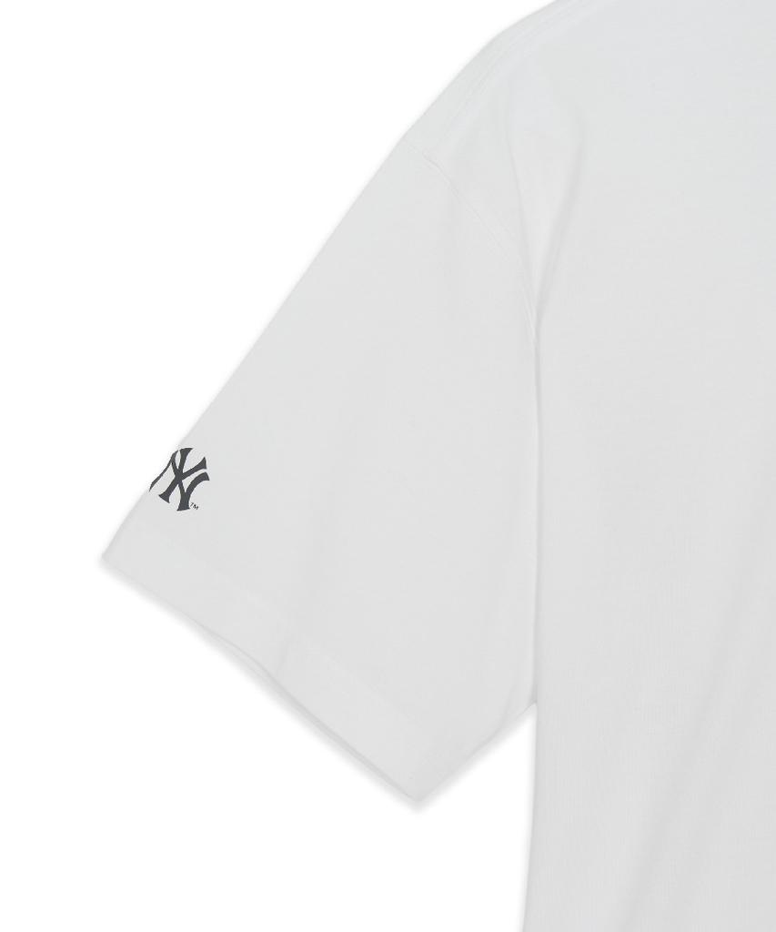 Emelbi Basic Lightweight Oversized Short Sleeve T-Shirt Ny (White)
