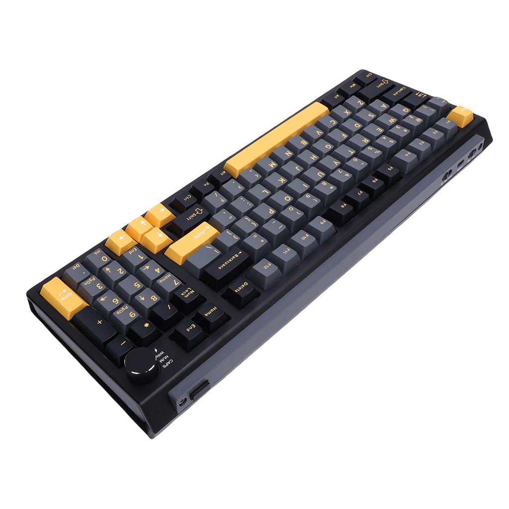Teclado Mecânico Sem Fio   Conexão 2.4G USB C Hot Swappable Teclado para Jogos e Digitação Retroiluminação RGB Layout Compacto 75%