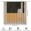 Modern Black And Gold Bathroom Shower Curtain Set Decor With Abstract Geometric Design White Bath Tub Background Home Decoration