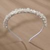 Fascia da Acconciatura Fata Corona Bianca Fascia per Capelli Moda Tiara Nuziale Sposa Matrimonio