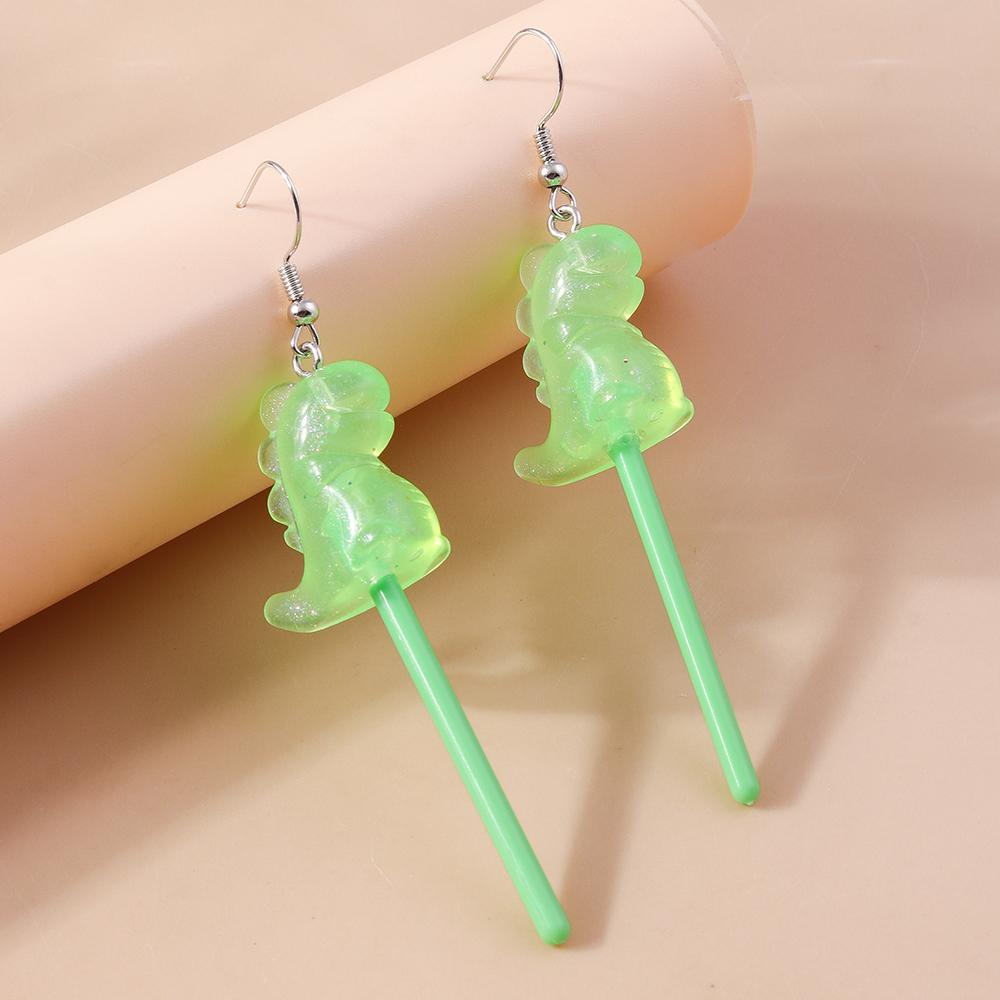 Cute Resin Sweet Lollipop Drop Earrings for Women Simulation Food Candy Dangle Earrings Girls Party Jewelry Gifts