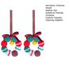 Hand-Knitted Balls Christmas Wreath DIY Knitted Small Wreath Ornament with Mini Jingle Bell for Winter Holiday Home Window Xmas Tree Decor