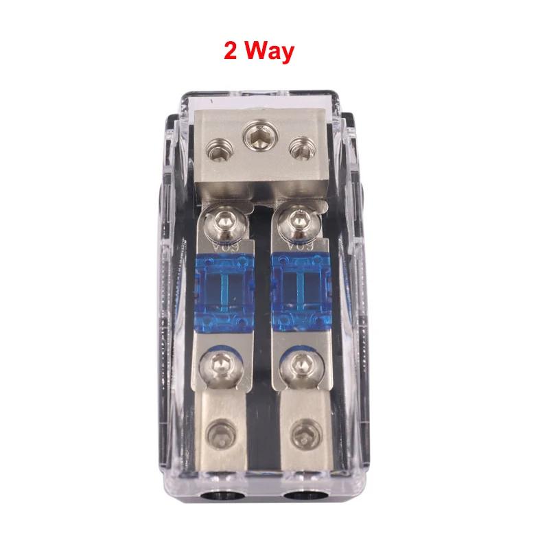 Zinc Alloy Nickel Plating Mini Fuse Holder Stereo Audio AFS Fuse Holder Power Distribution Block Fuse Box Car Audio Modification