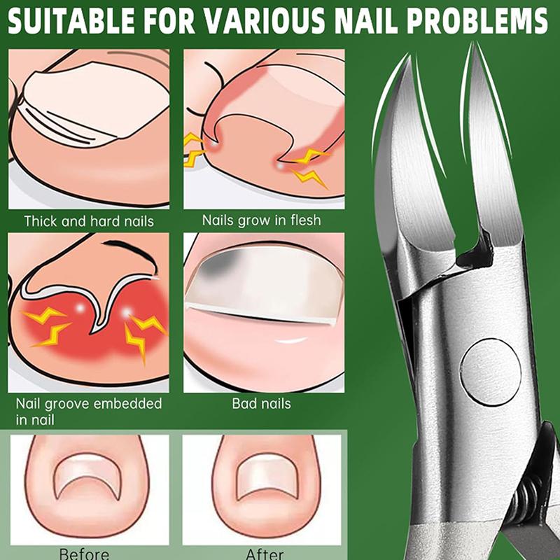Professionelle Scharfe Schräge Mund Nagelknipser Trimmer Schneider Anti-Schleuder Pflege Werkzeuge Chiropodie Podologie Edelstahl Fußpflege Werkzeug