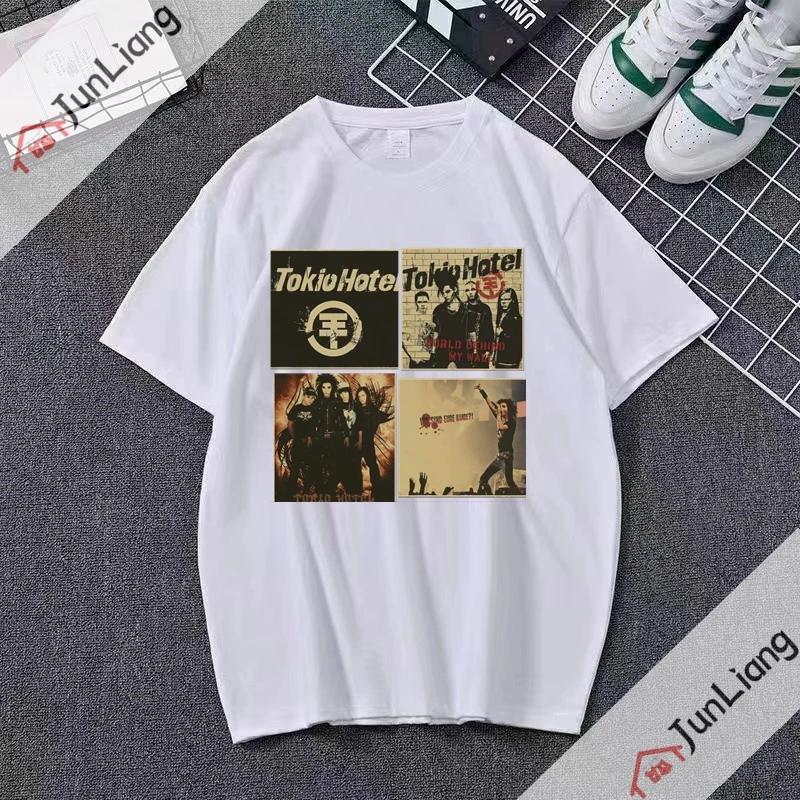 Italian Rock Band Tshirts for Women Maneskin Harajuku Streetwear Sportswear Man Kpop Goth Clothes Short Sleeved Tshirt Tops