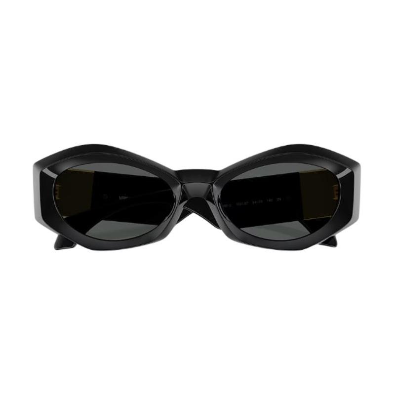 Versace Logo Injection Irregular Sunglasses Women's Black 17384505 0VE4466U GB1 87 black-Black 54