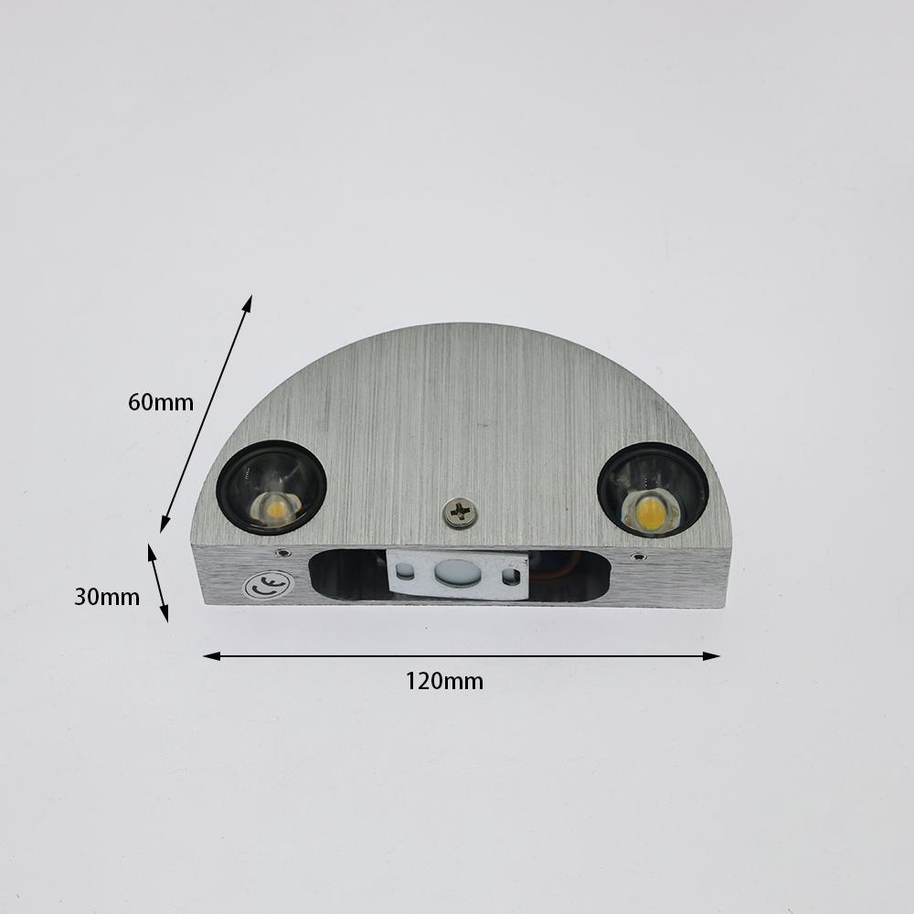 

3 Вт светодиодные настенные светильники для помещений, современные простые алюминиевые светильники для дома, светильники для спальни, гостиной, прохода, декоративные настенные светильники 3W&Cool White(5500-7000K) серебряный