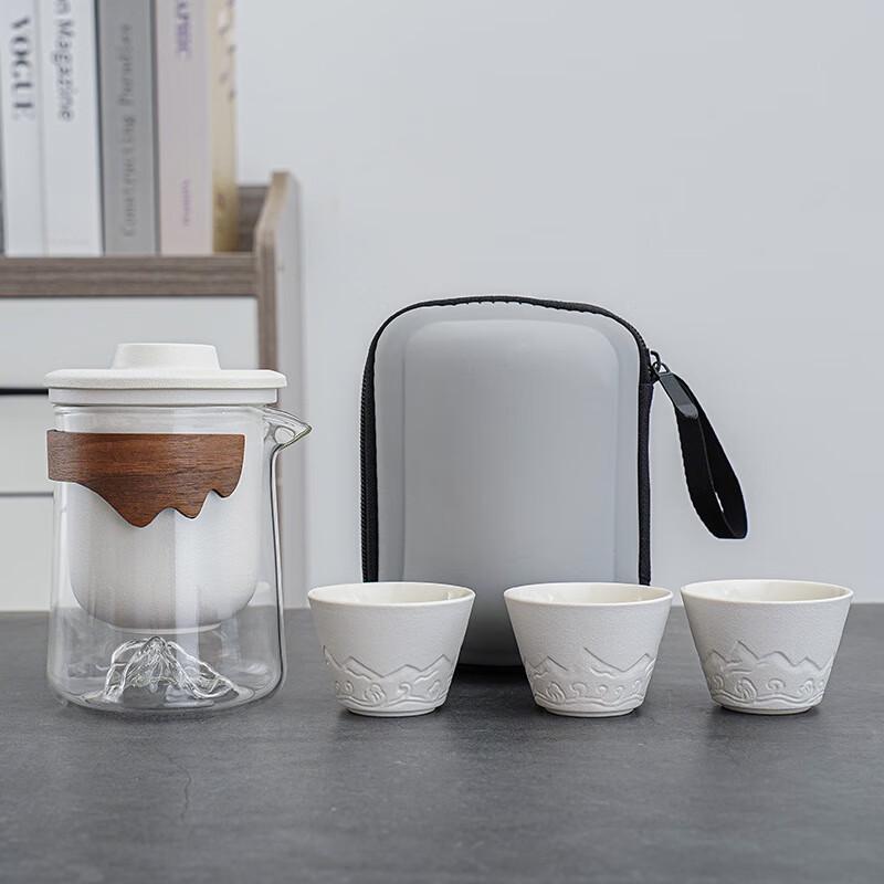 Портативный керамический чайный набор для церемонии Гунфу