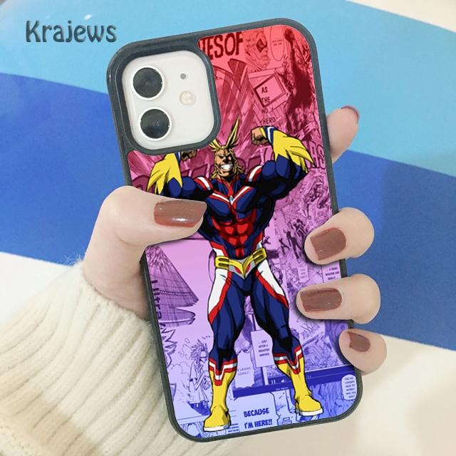 Krajews All Might Boku No Hero Academia Soft Phone Case Cover For iPhone 14 SE 6 7 8 Plus XR XS 11 12 13 Pro Max Galaxy S21 S22