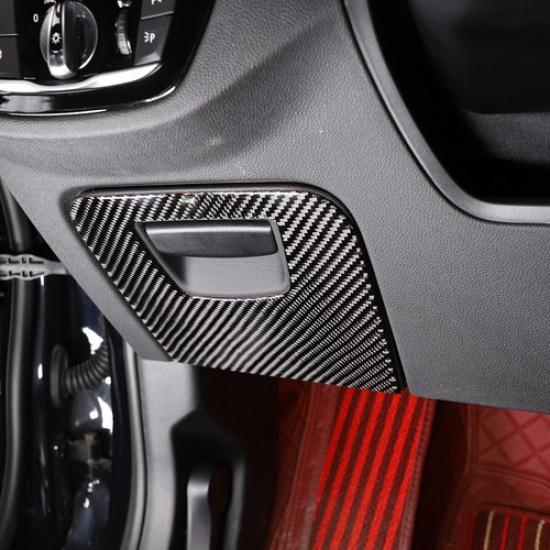 Soft Carbon Fiber Driver Storage Box Trim Cover  For BMW 5 Series G30 18-22