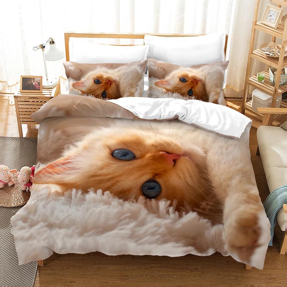 Comforter Kids Cartoon Bedding 3D Print Lovely Pet Dog Home Textile Comforter Bedding Sets S Softness Comfort Hot