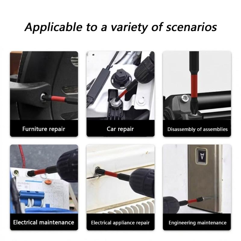 45Pcs Magnetic Screwdriver Bit Set High Hardness Alloy Steel For Electric Drill And Hand Tool With Storage Case