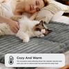 Self Warming Cat Dog Mat Ultra Soft Cozy Pet Bed Anti Slip Machine Washable for Anxiety Relief
