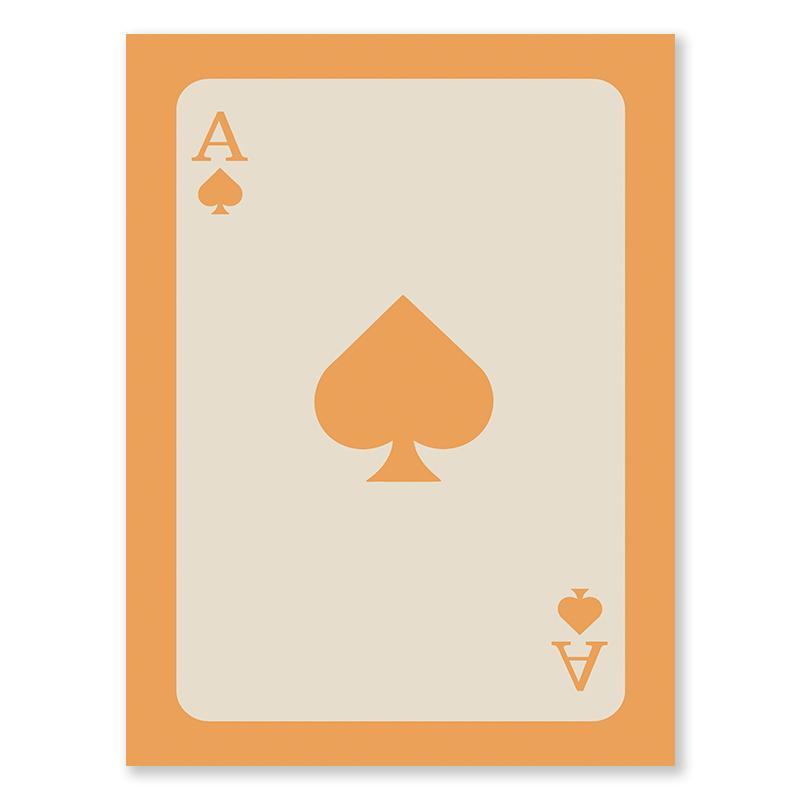 Multi Colour Fashion Retro Wall Art Ace of Spades Love Canvas Painting Pink Orange Yellow Black Green Blue Purple Bedroom Poster