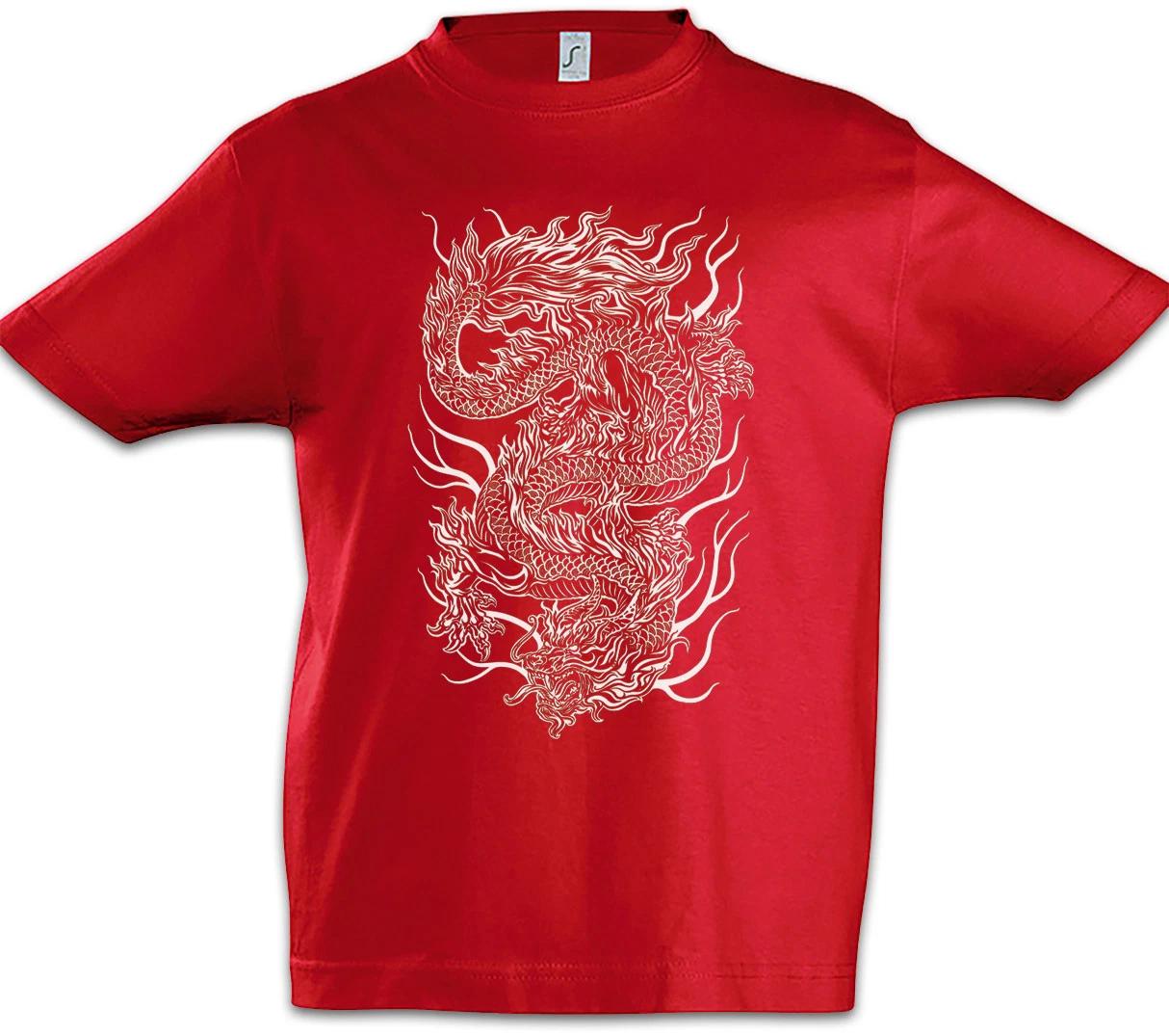 CHINESE TATTOO DRAGON Kids Boys kids boys T-Shirt Asia China Flash Oldschool Rockabilly 100