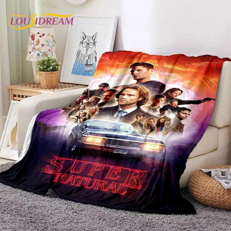 Supernatural Dean Sam Soft Flannel Throw Blanket for Bed Sofa Picnic Outdoor Leisure Nap Gift