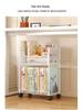 Mobile Under-Desk Bookshelf with Wheels for Students