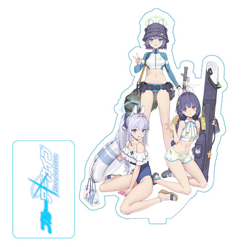 Hot Anime Blue Archive Takanashi Hoshino Cosplay Game Acrylic Action Figure Stand Model Toy Decor Prop Fans Collection Gift