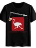 MenS Black TShirt with Engelbert Rausch Camel Graphic Casual Summer Tee Round Neck Short Sleeve Men Tshirt Men Clothes