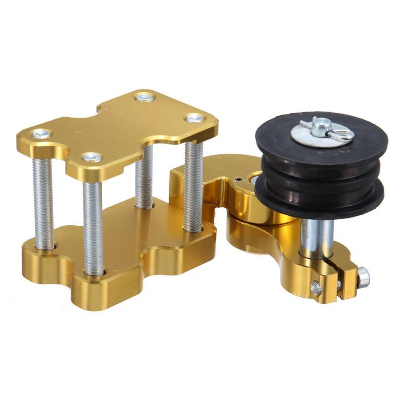 Universal Golden Aluminum Adjuster Chain Tensioner Bolt On Roller Motorcycle Chopper ATV Pit Bike