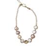 Baroque Natural Freshwater Pearl Beaded Bracelet Women's High-end Sense Light Luxury Niche Design Sense Versatile Jewelry
