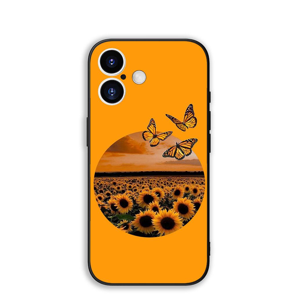 

Cover for Samsung Galaxy S25 S24 S23 Fe Ultra Plus S7 Edge A05 A06 A16 A15 A35 Protective Phone Case With Sunflower Flower Galaxy S25