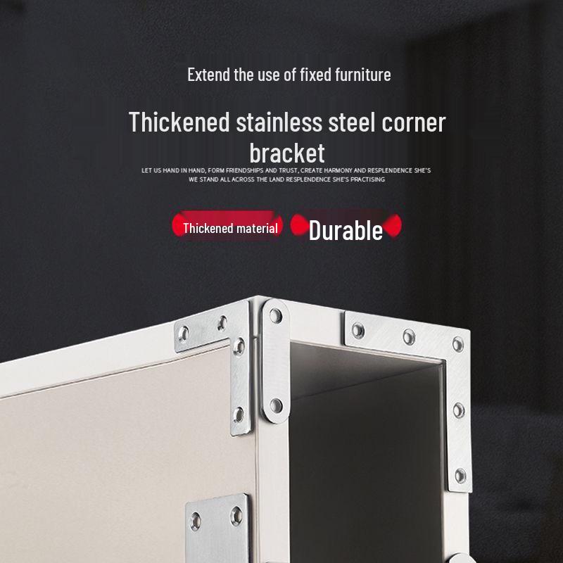 Stainless Steel Flat & L-Type Angle Bracket Reinforcement Connector