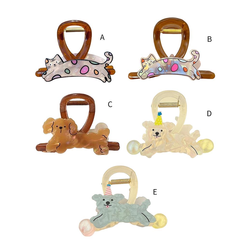 Animal Theme Hair Claw for Teens Women Cartoon Claw Clip Hair Clamps Female Hair Styling Tool Ponytail Hair Holder