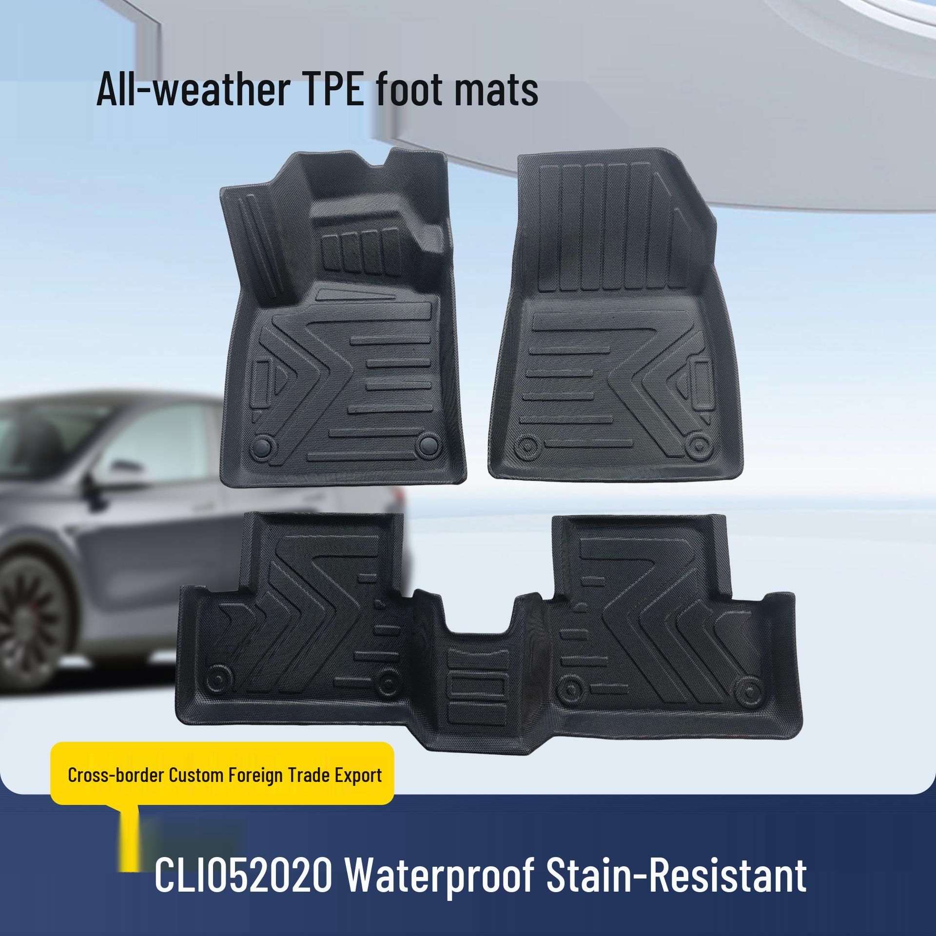 Renault CLIO 5 2020 LHD Waterproof, Odorless TPE Floor Mats