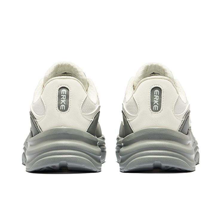 Hongxing Erke Manshin 2 Classic Versatile Wear-Resistant Non-Slip Low-Top Casual Shoes Women sneaker Micro-Crystal-White Medium-Gray 52124302238-001