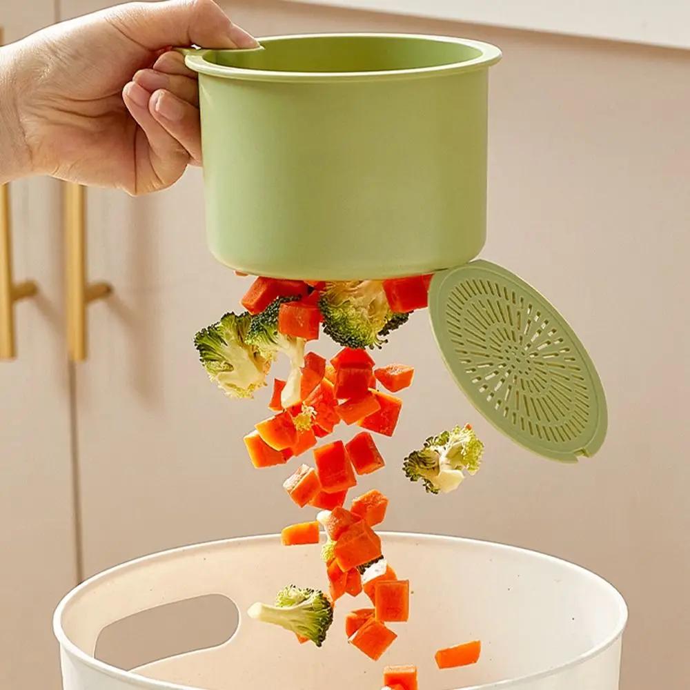 1pcs Sink Hanging Strainer Basket Detachable Openable Bottom Cover Kitchen Garbage Filter Multifunctional Quickly Drain