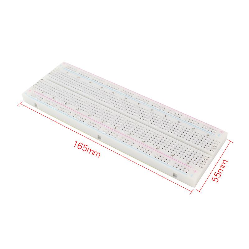 Raspberry Pi 4/3B+ MB-102 Breadboard Experiment Board, 830 Holes, Spliceable, 165x55x10mm