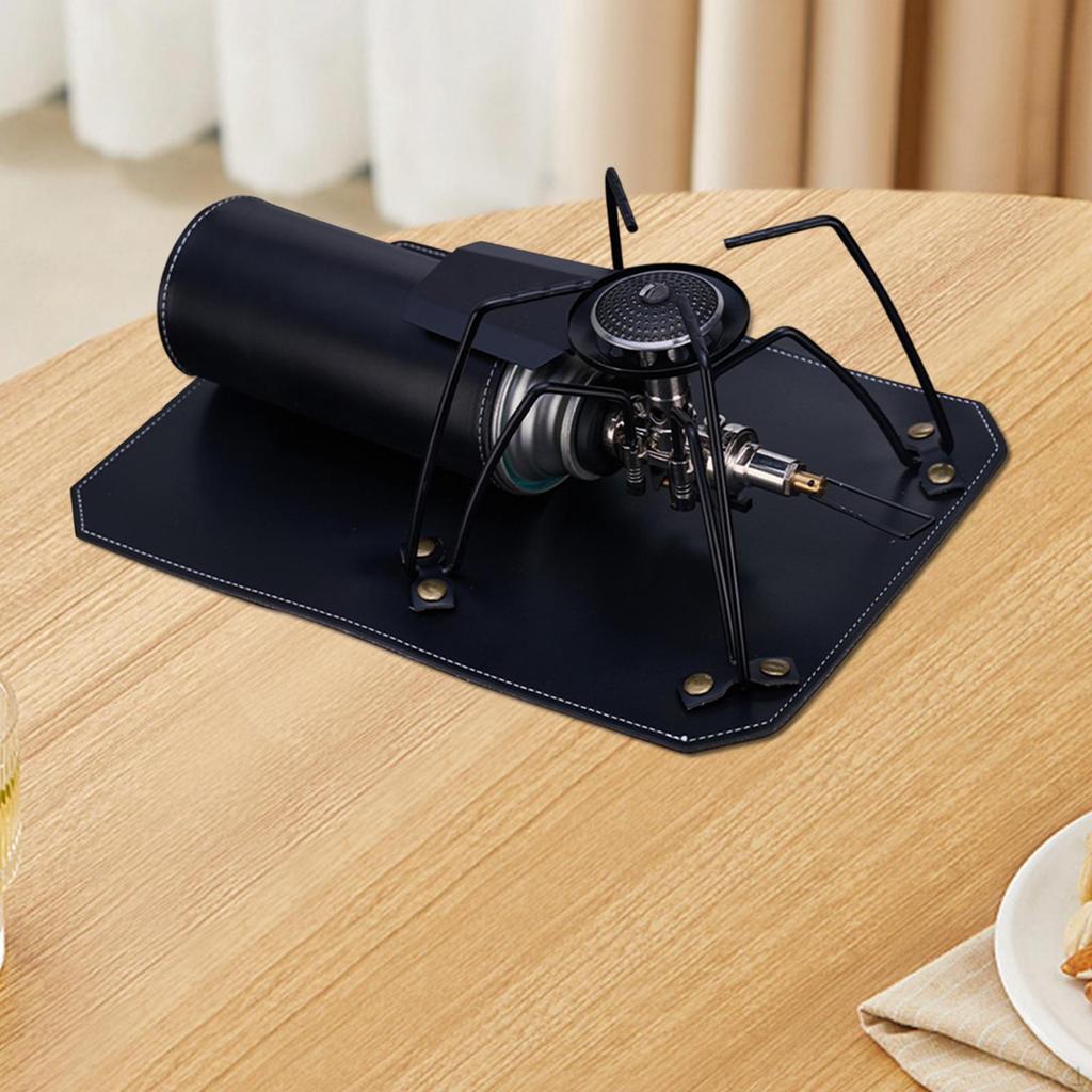 Zestaw maty do pieca i osłony na butlę gazową Podkładka mocująca Praktyczne Przenośne Eleganckie Ochraniacze na plażę