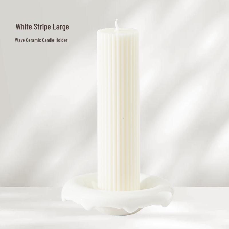 Smokeless White Retro Scented Candle for Weddings & Home Decor