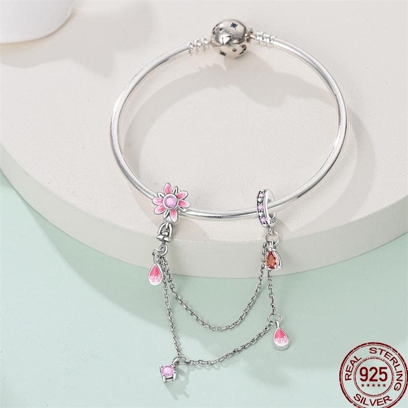 Sweet Copper Princess Dress Rainbow Horse Cat Charms Beads Fit Pan Original Bracelets Diy Jewelry