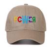 Trendy Colorful Letters Embroidered Cotton Baseball Cap - Unisex Retro Distressed Sports Hat