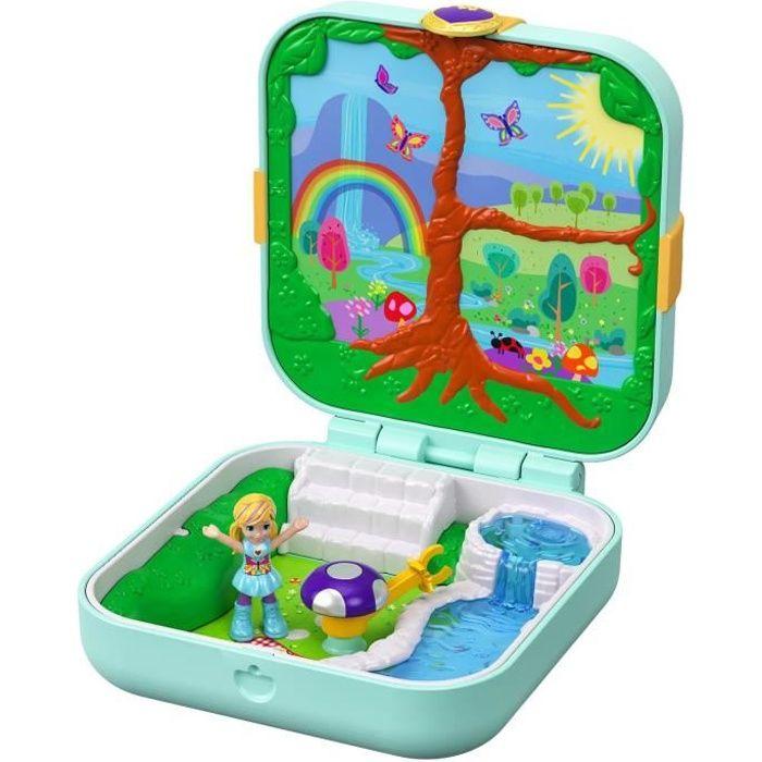Coffret Secret La Forêt Enchantée de Polly - POLLY POCKET - Mini-figurine - 4 ans - Vert