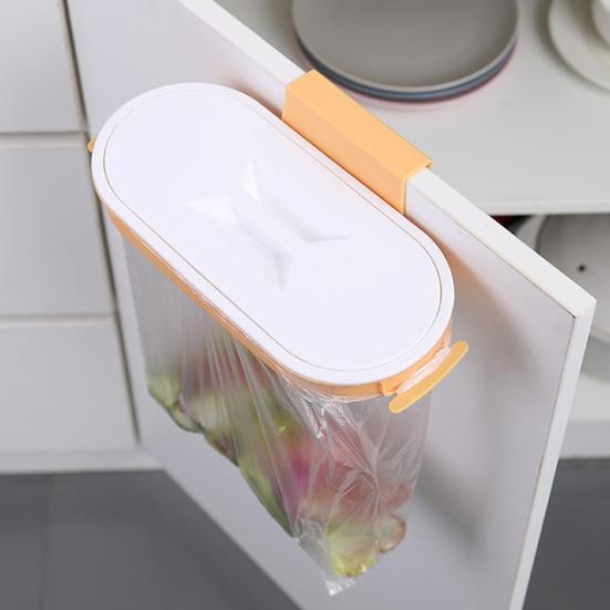 Garbage Bag Holder Kitchen Cupboard Door Drawer Cabinet Hanging Trash Bin Rack