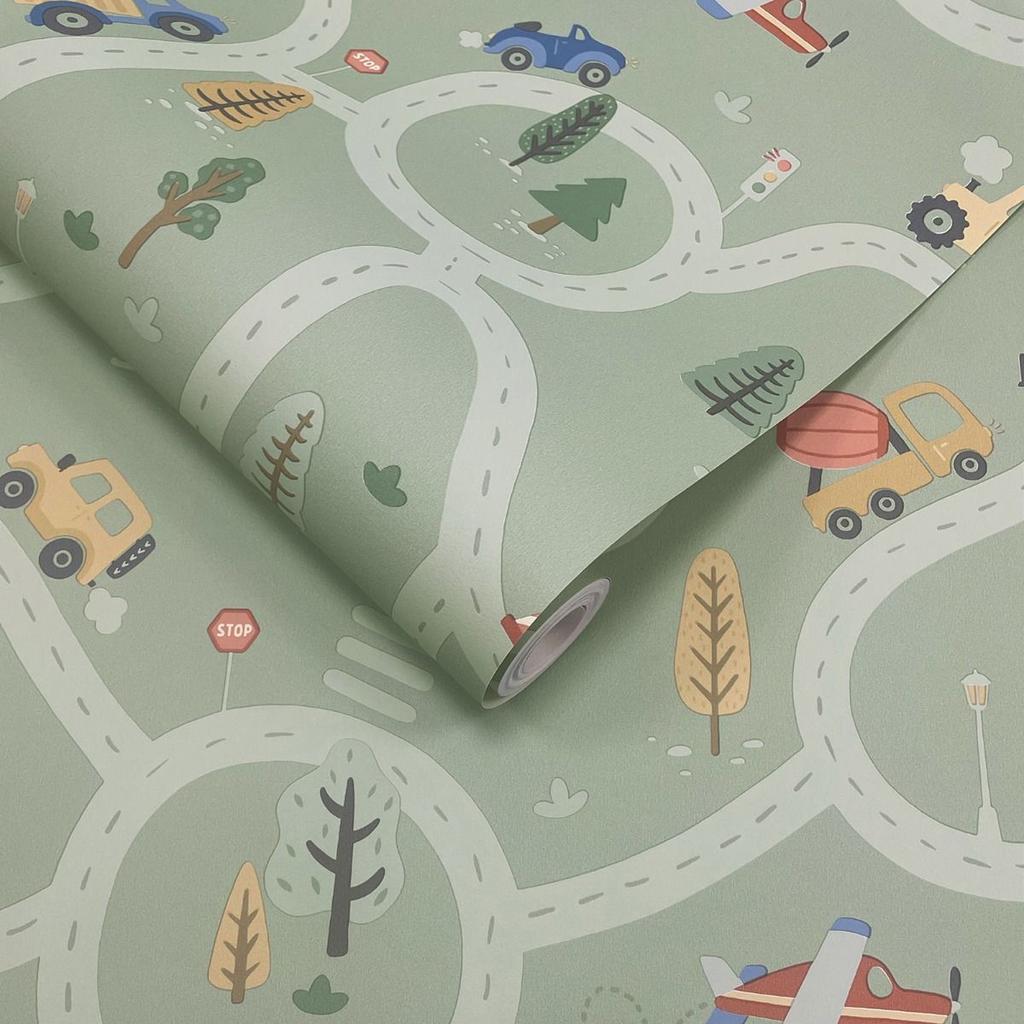 Holden Décor Roundabout Road Textured Wallpaper