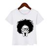 Summer Melanin Baby Girls Tshirt Cute Black Girl Magic Toddler Kids Top Tee Funny Lovely Childrens Polyester Fiber Clothing
