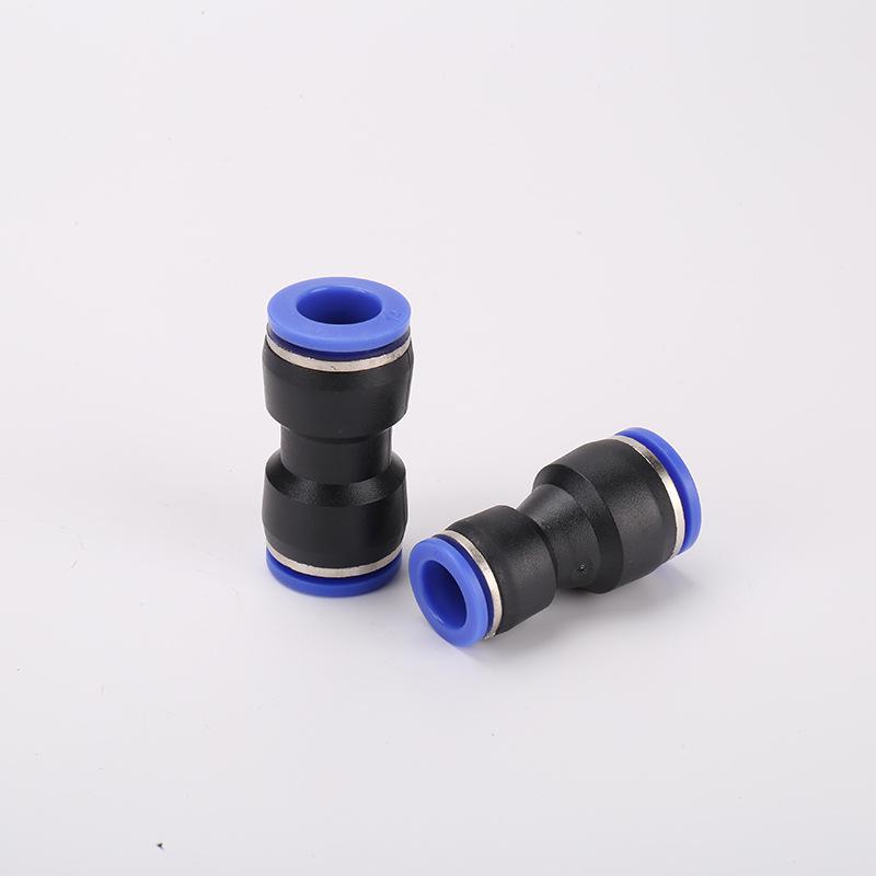 Straight Push-in Pneumatic Air Hose Connector (PU-6/8/10/12/14)