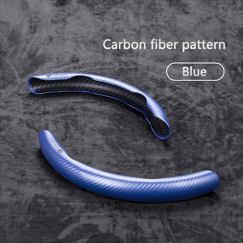 1pc Steering Wheel Cover Breathable Carbon Fiber Anti Slip Steering Covers For Volkswagen VW Jetta GTI Rline Golf Amarok Phaeton zr5