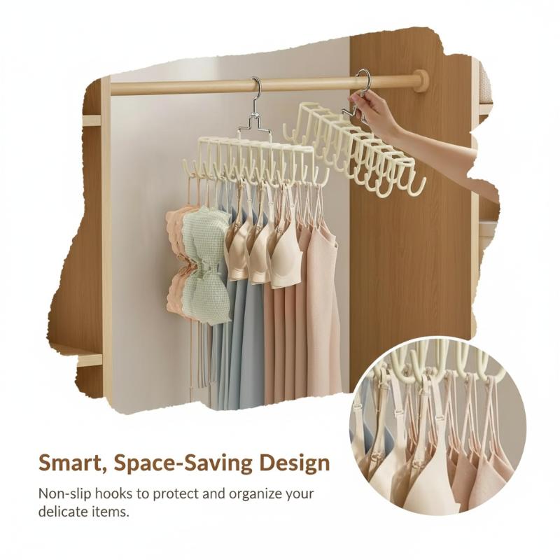Multiple Suspender Hanger Underwear Vest Storage Artifact Dormitory Wardrobe Hanger Hook Multifunctional Bag Storage Rack