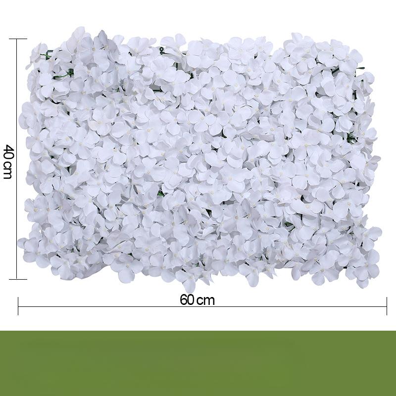 Simulated Wedding Flowers Row Wedding Road Lead Artificial Hydrangea Simulated Plant Wall False Flower Background Wall Landscape Decoration