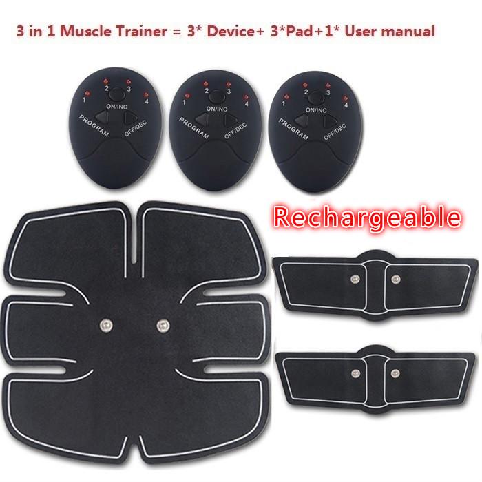 Buy 3pcs/Set Muscle Training Gear Body Shape Fitness Abdomen Arm ...