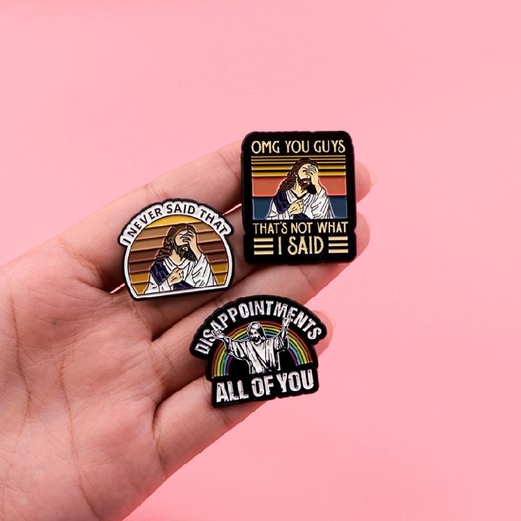 Unique Enamel Brooch Lightweight Lapel Pin Bag Badge Jewelry for Everyday Wear Special Religious Celebration Supplies