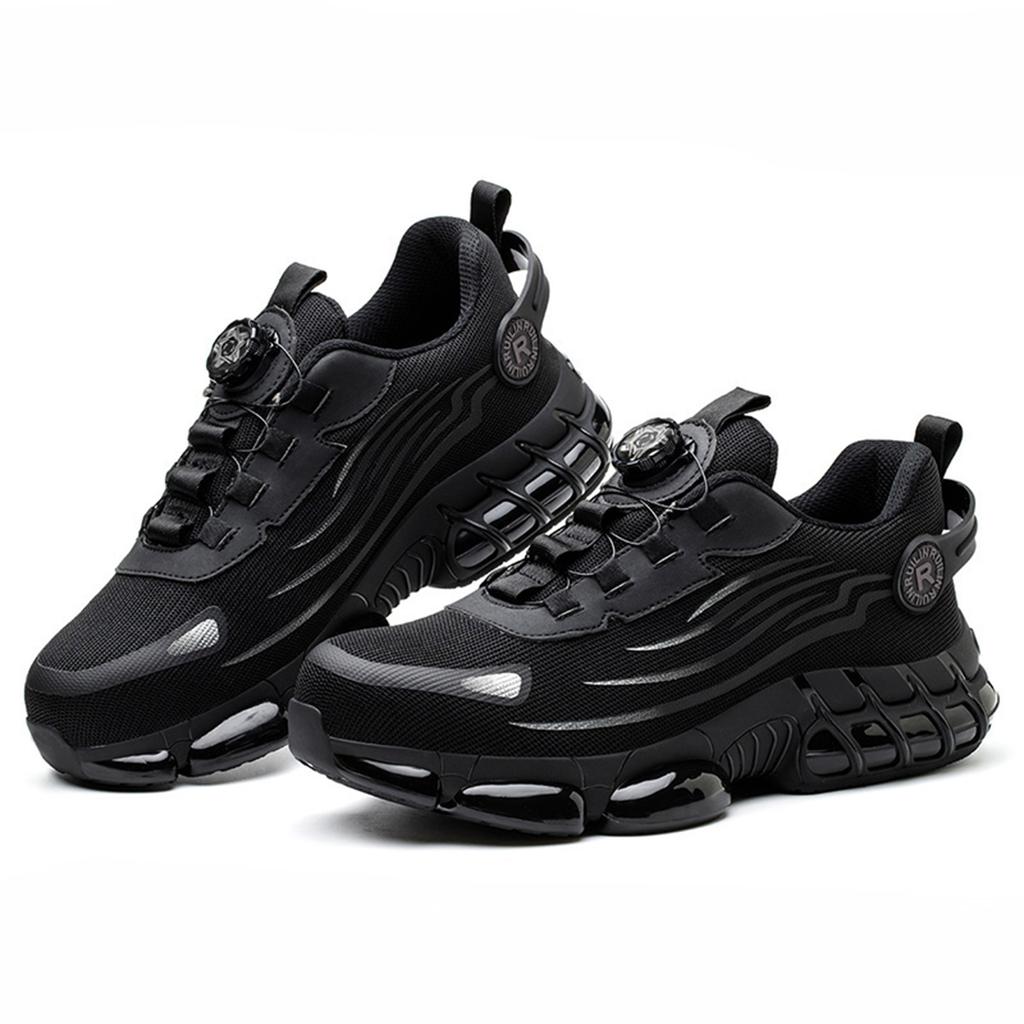 Indestructible Steel Toe Protective Trainer Male Tough Comfy Safety Shoes Slip Resistant Abrasion Resistant Work Shoes